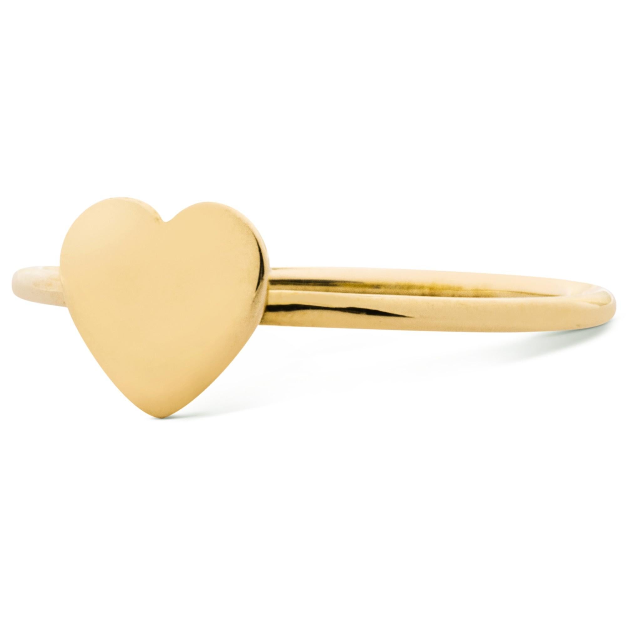 Alex Jona 18 Karat Yellow Gold Heart Ring In New Condition For Sale In Torino, IT