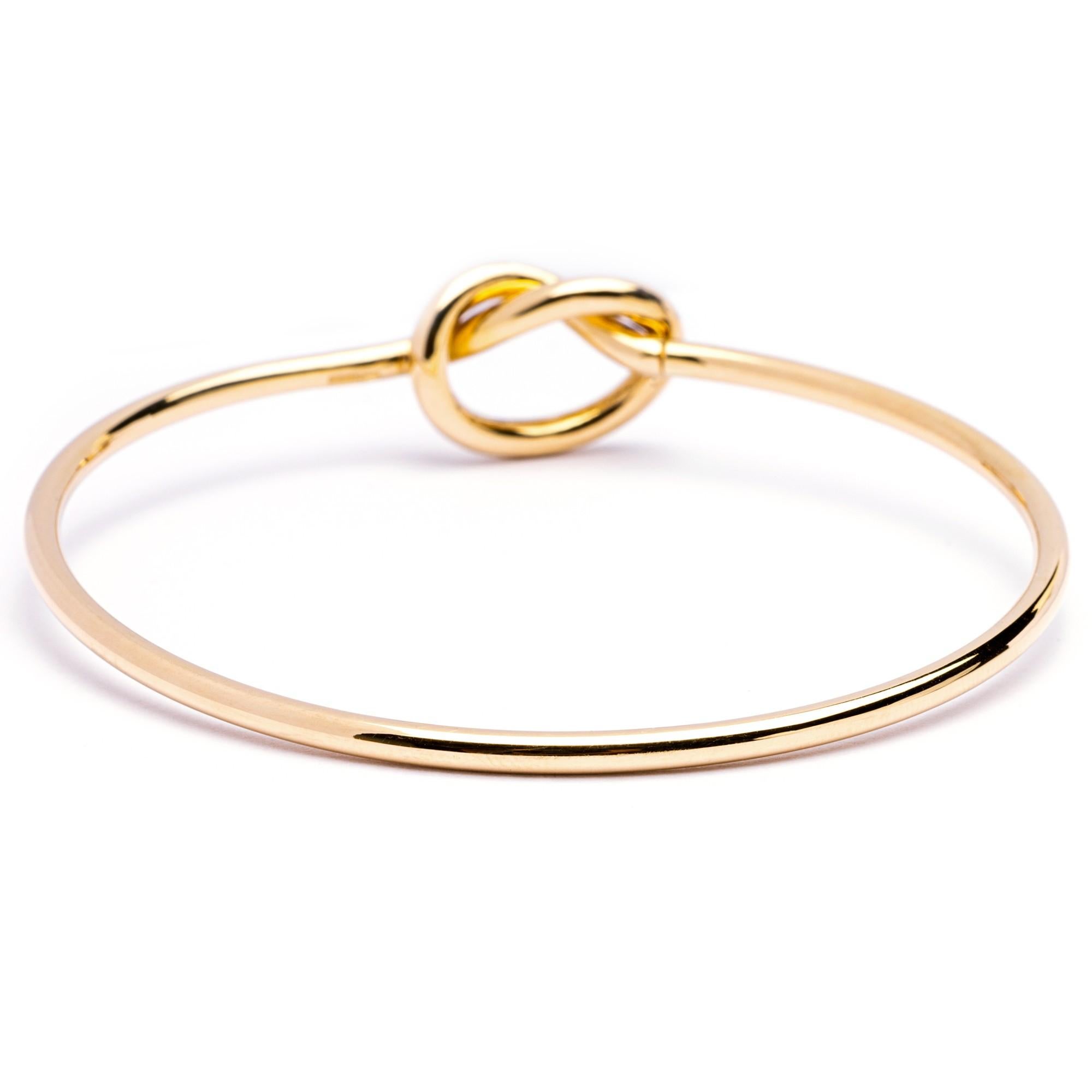 Alex Jona 18 Karat Gelbgold Knoten-Armreif im Zustand „Neu“ im Angebot in Torino, IT