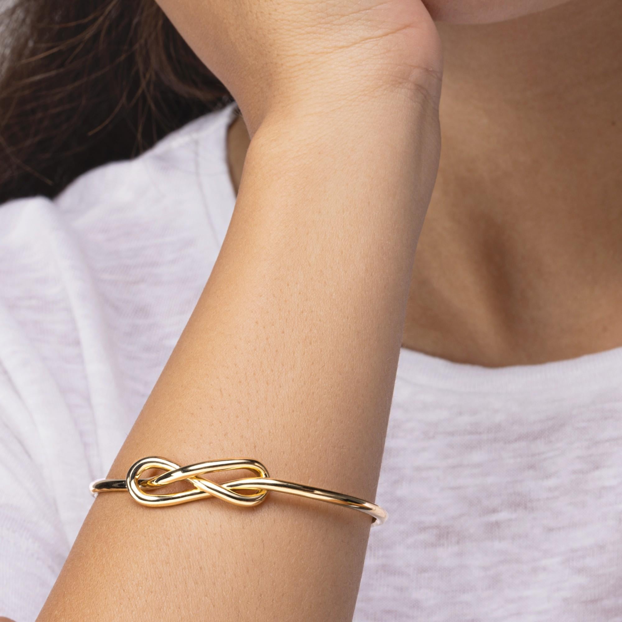 knot gold bracelet