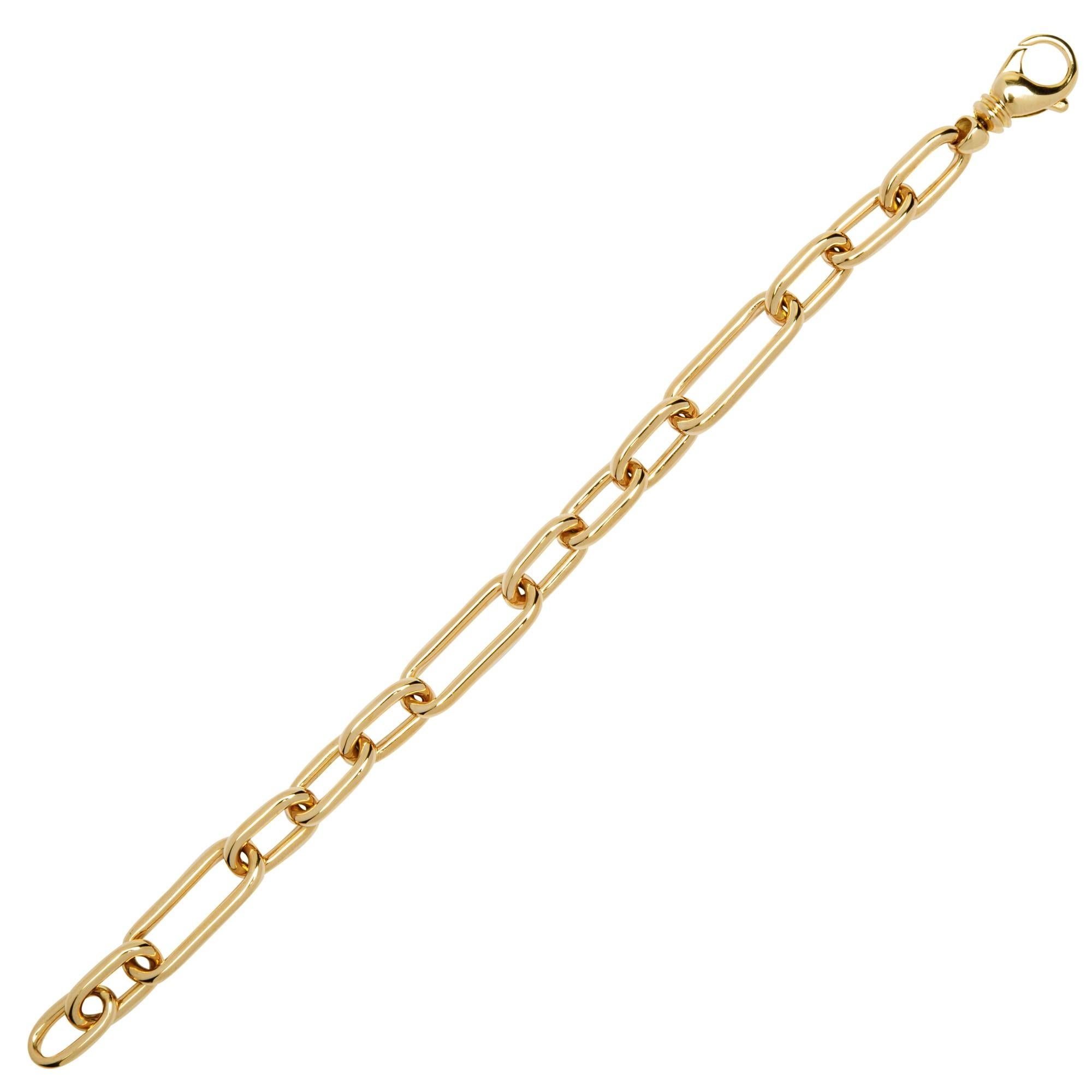 Alex Jona 18 Karat Gelbgold Gliederkette Armband im Zustand „Neu“ im Angebot in Torino, IT