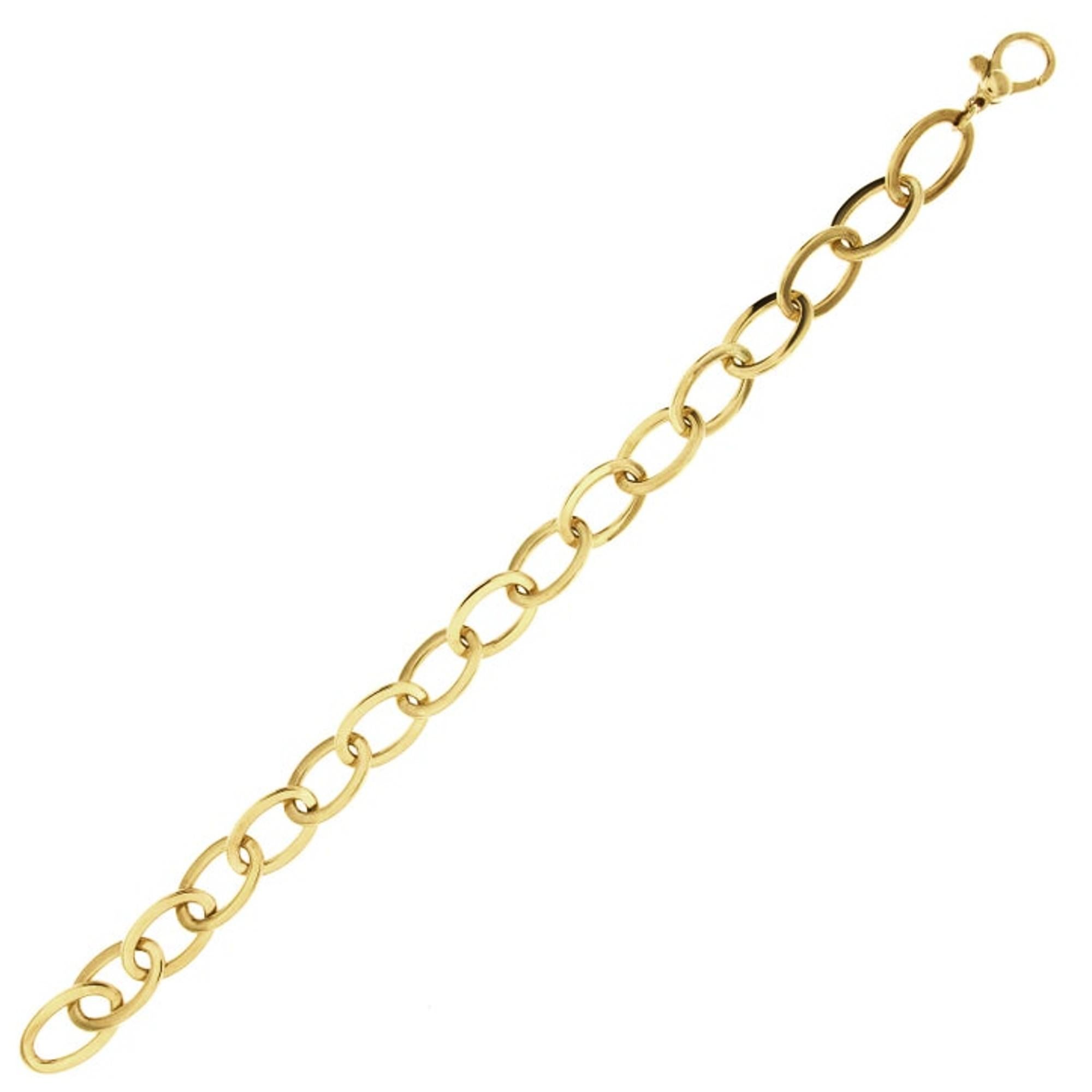 Alex Jona 18 Karat Yellow Gold Link Chain Bracelet In New Condition For Sale In Torino, IT