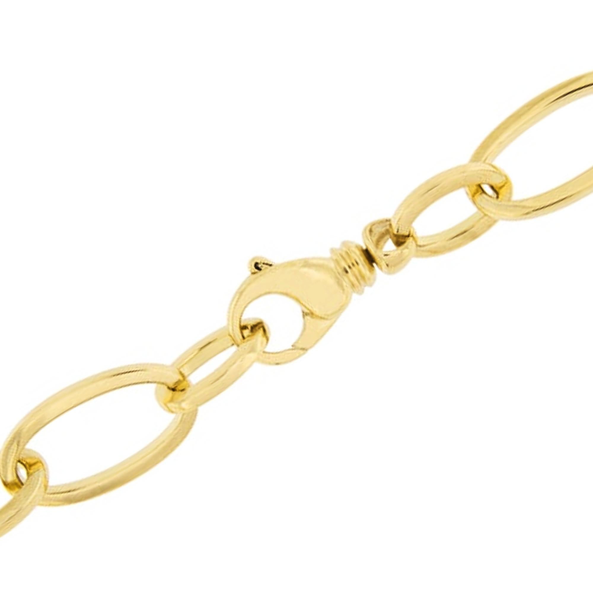 Alex Jona Bracelet à maillons en or jaune 18 carats Unisexe en vente