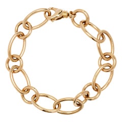Bracciale a catena A Link in oro giallo 18 carati Alex Jona