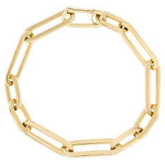 18 Karat Gelbgold Gliederkette-Armband von Alex Jona