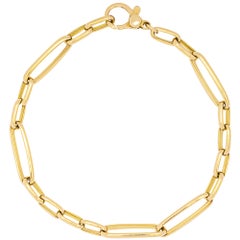 Alex Jona 18 Karat Yellow Gold Link Chain Bracelet