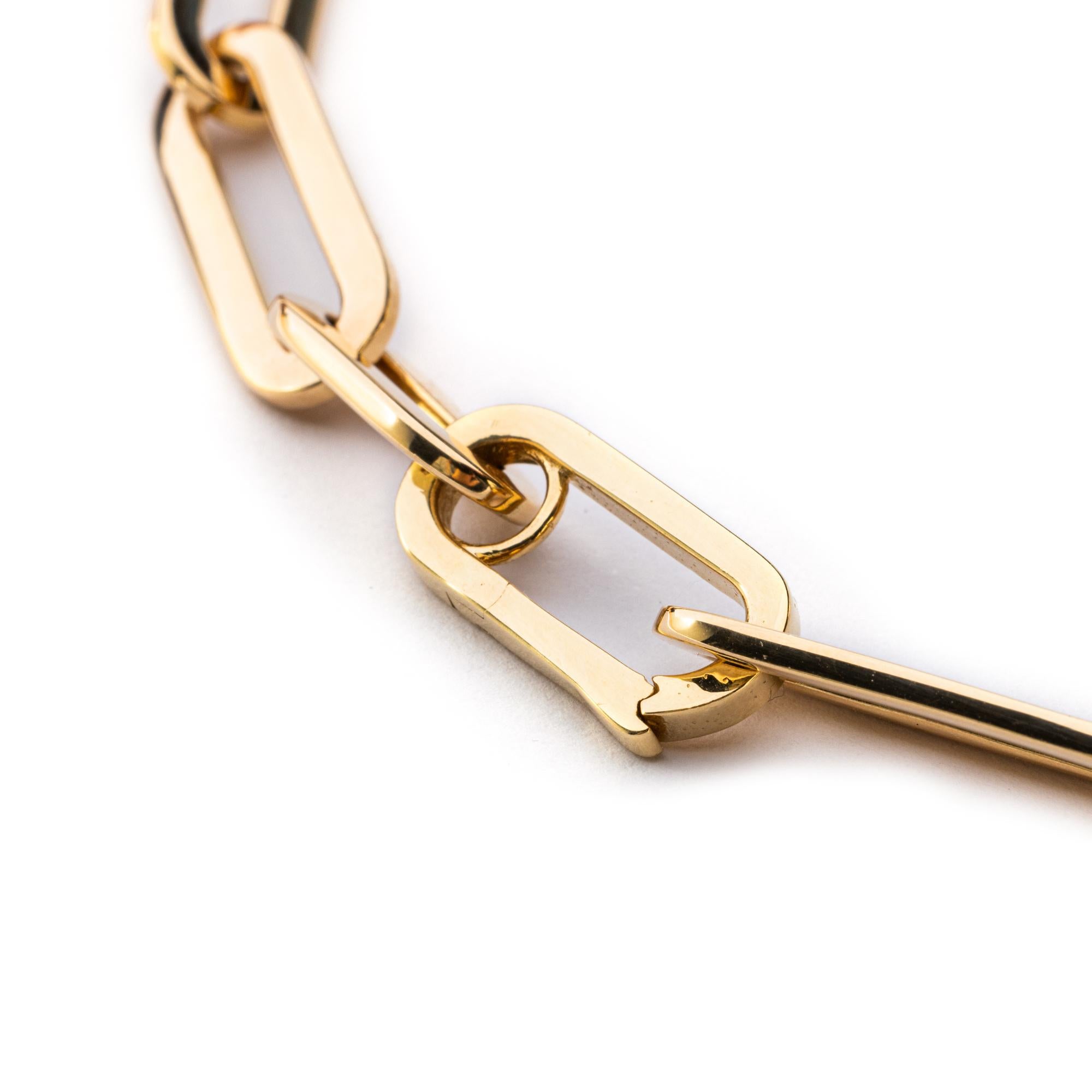 Gliederkette aus 18 Karat Gelbgold von Alex Jona im Angebot 2