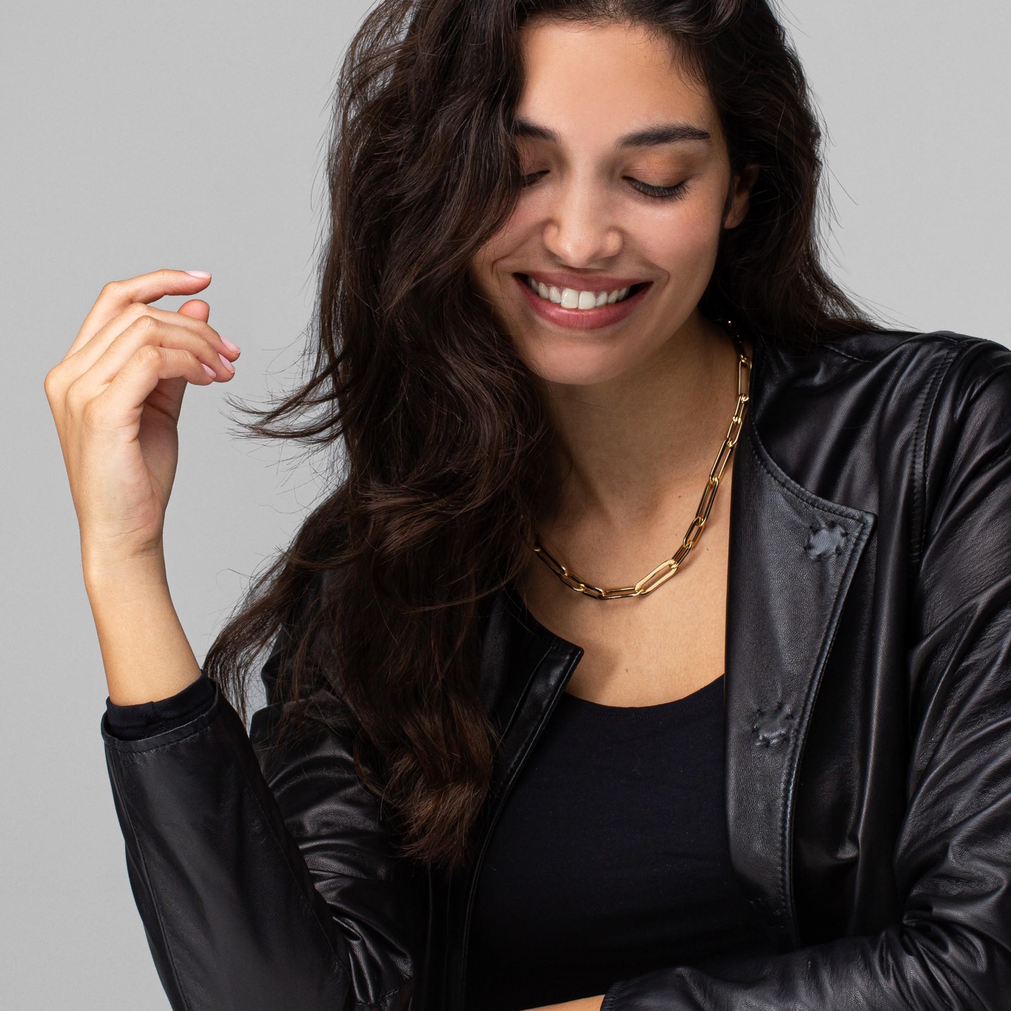 Gliederkette aus 18 Karat Gelbgold von Alex Jona im Zustand „Neu“ im Angebot in Lugano, CH