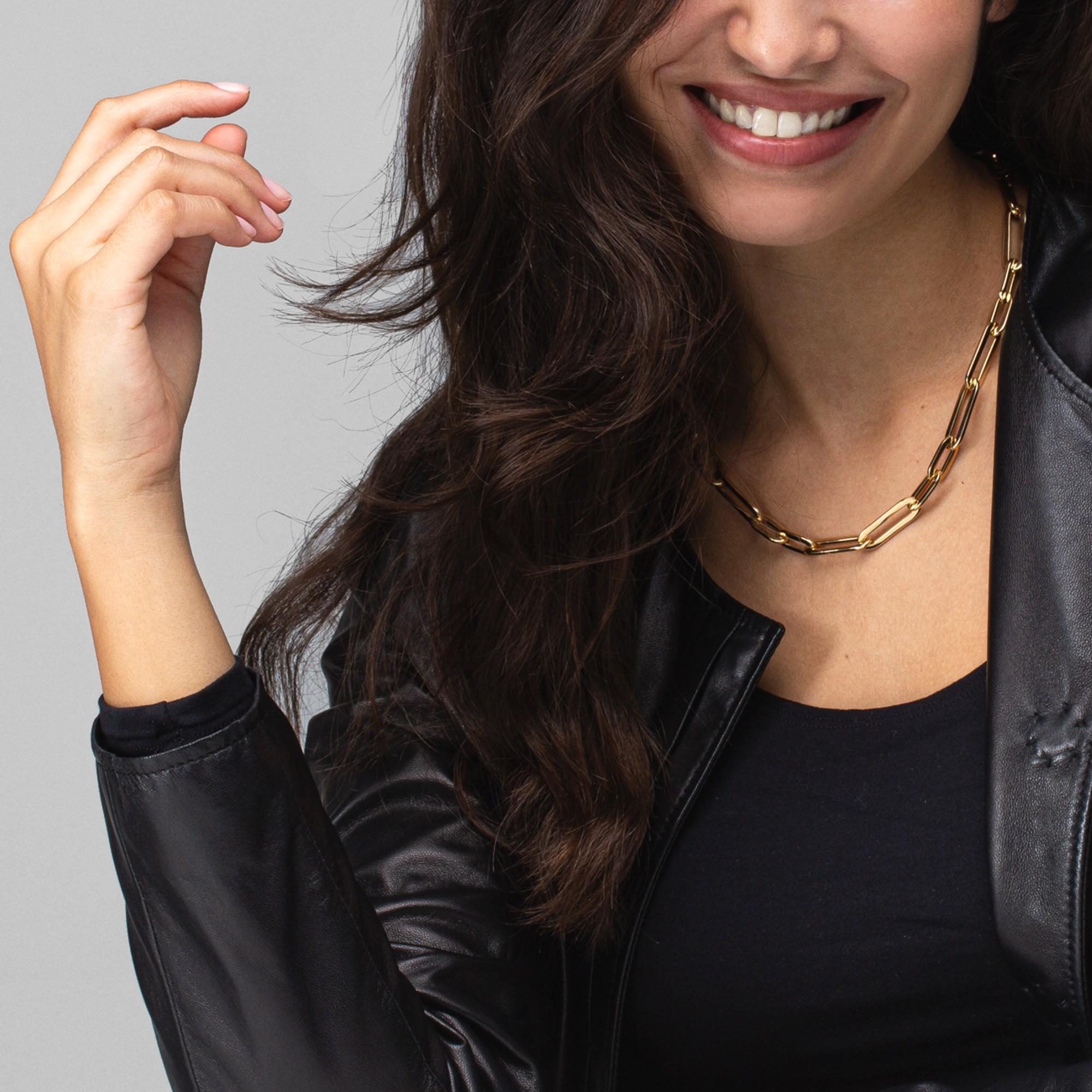 Gliederkette aus 18 Karat Gelbgold von Alex Jona im Angebot 1