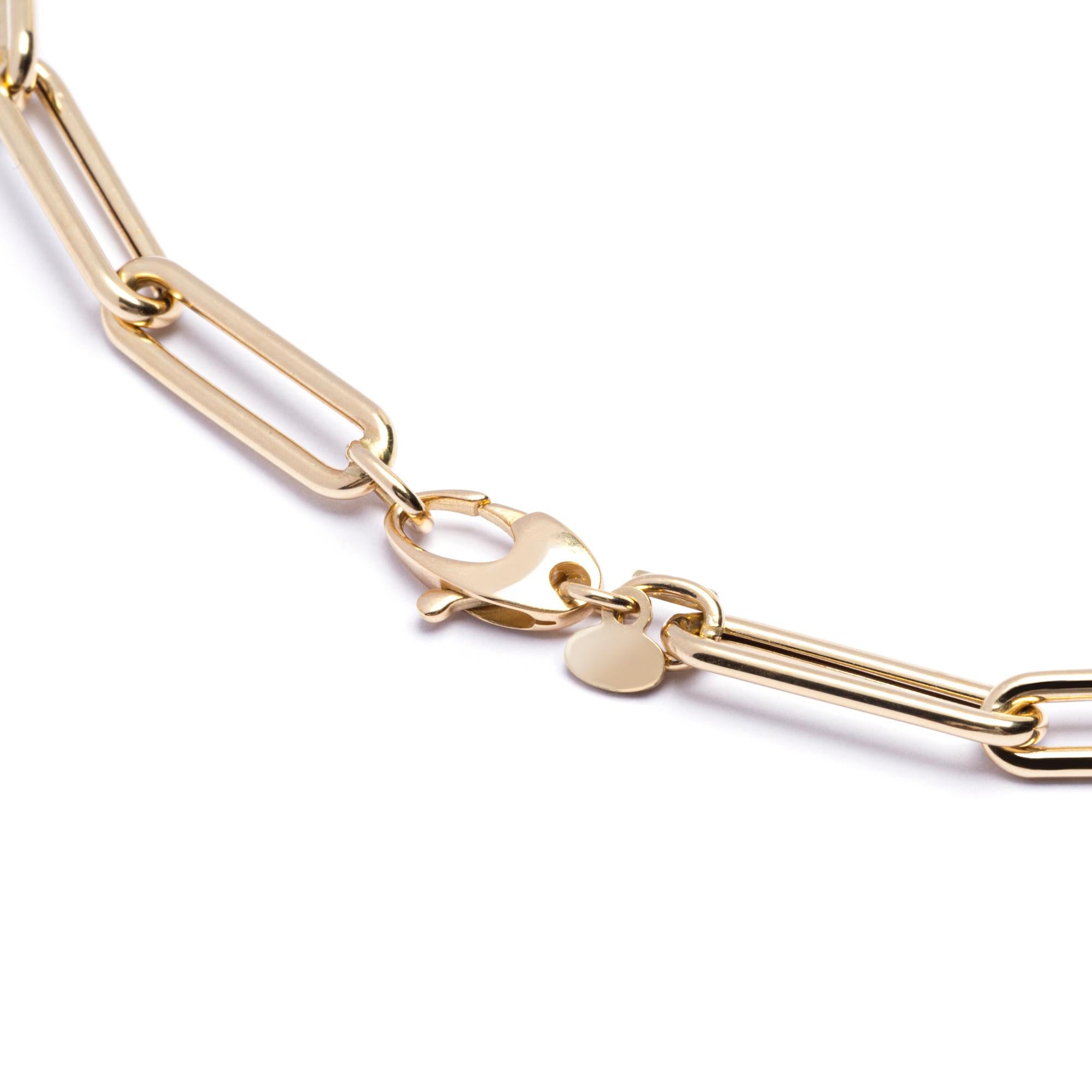 Collana a catena A Link in oro giallo 18 carati di Alex Jona in vendita 1