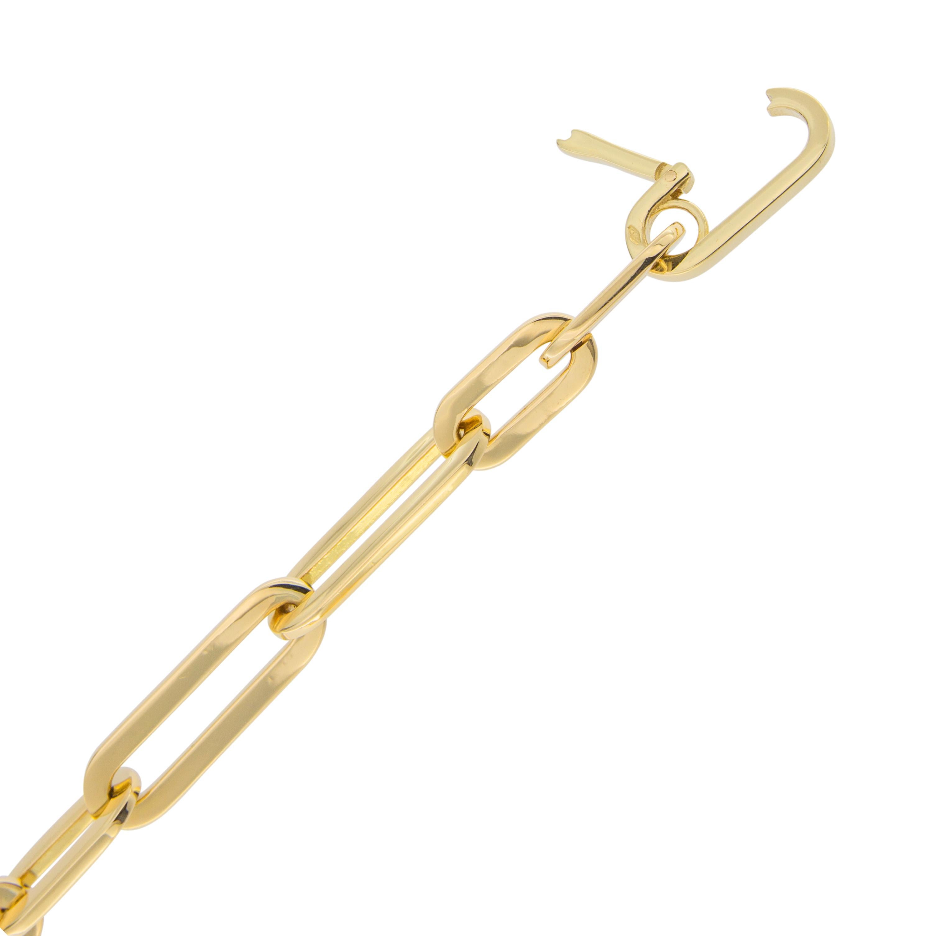 Alex Jona 18 Karat Yellow Gold Link Chain Necklace 1