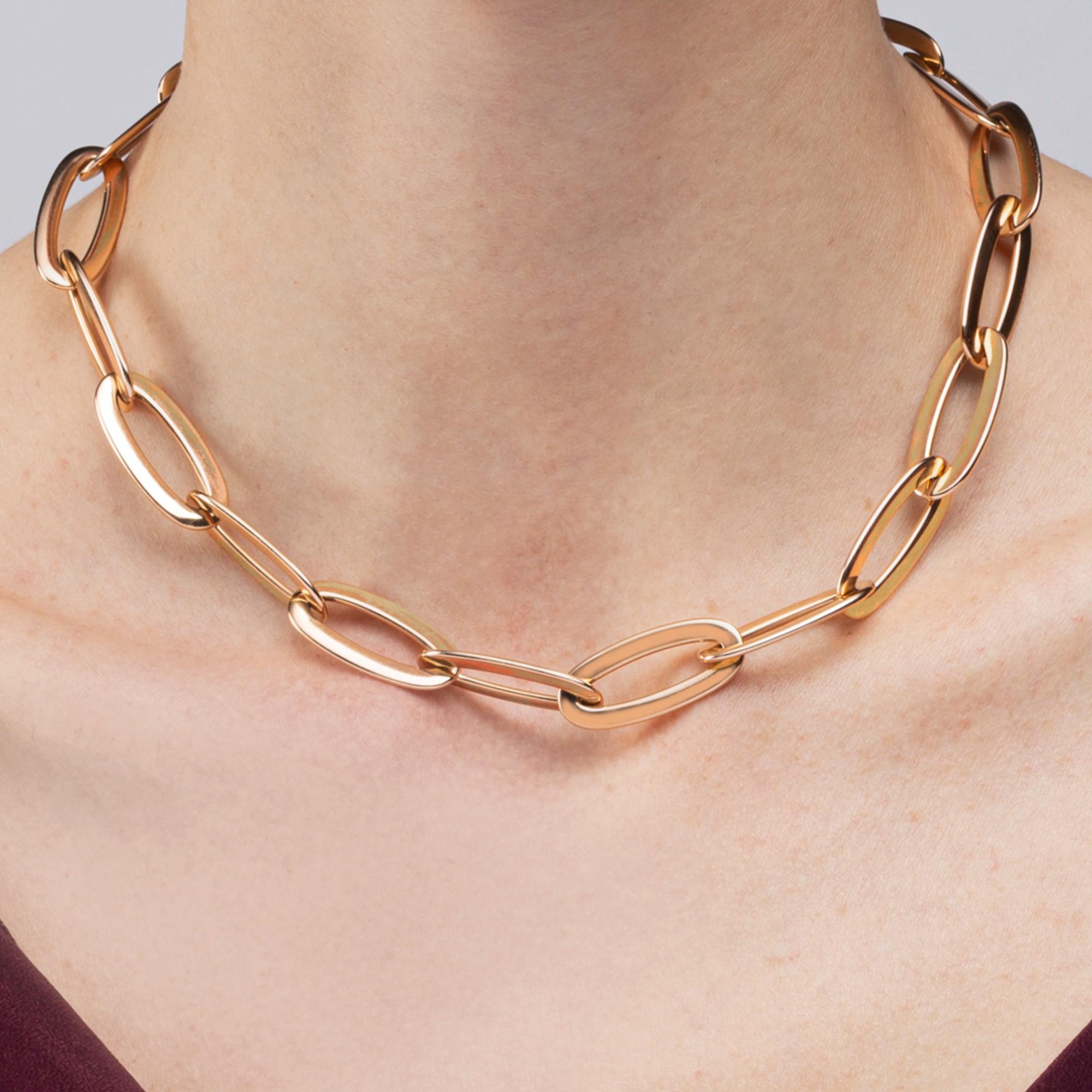 Alex Jona, collier à maillons en or jaune 18 carats en vente 1