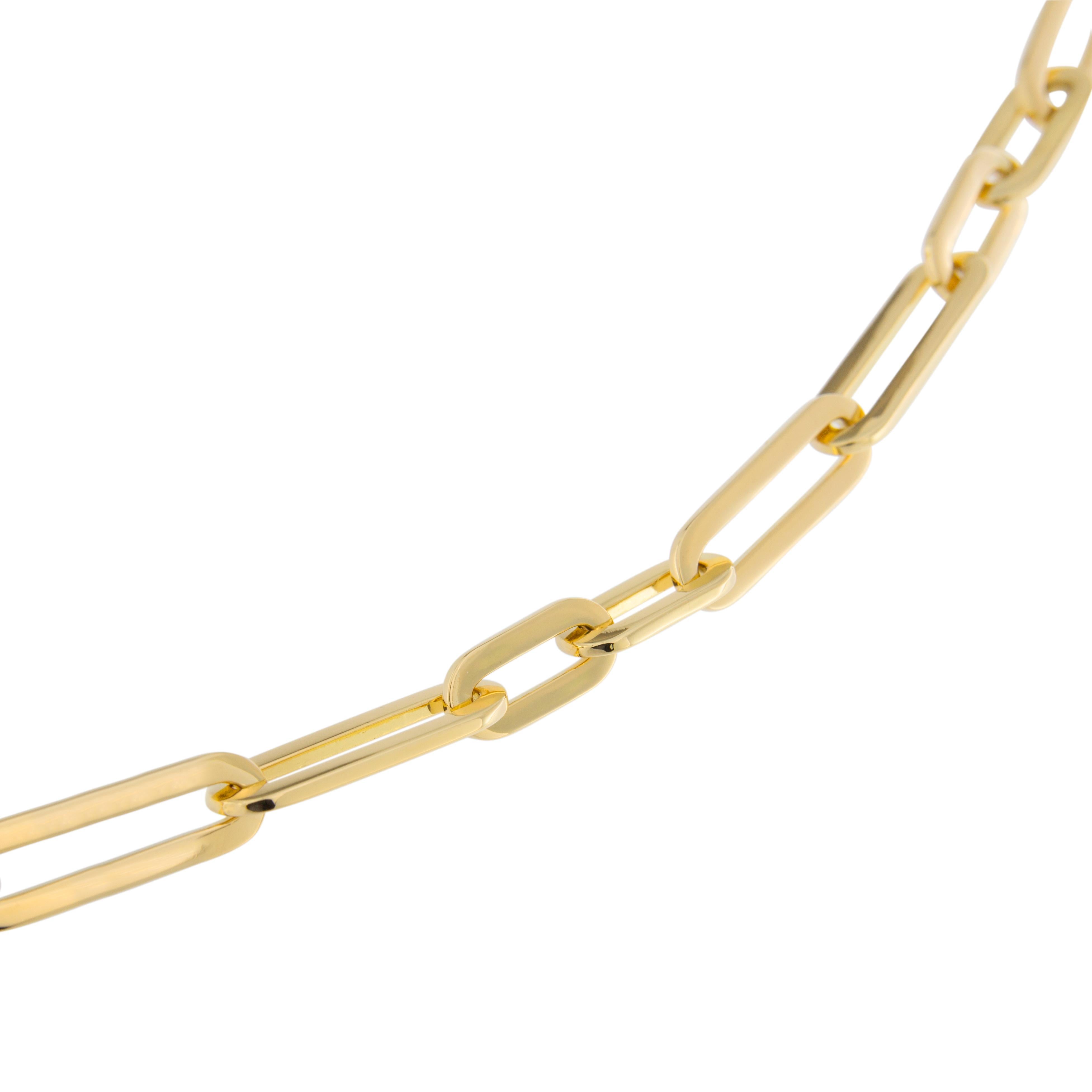 Alex Jona 18 Karat Yellow Gold Link Chain Necklace 5