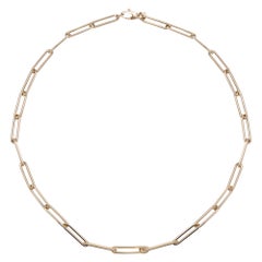 Alex Jona 18 Karat Yellow Gold Link Chain Necklace