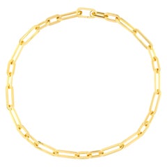 Alex Jona 18 Karat Yellow Gold Link Chain Necklace