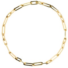 Alex Jona 18 Karat Yellow Gold Link Chain Necklace