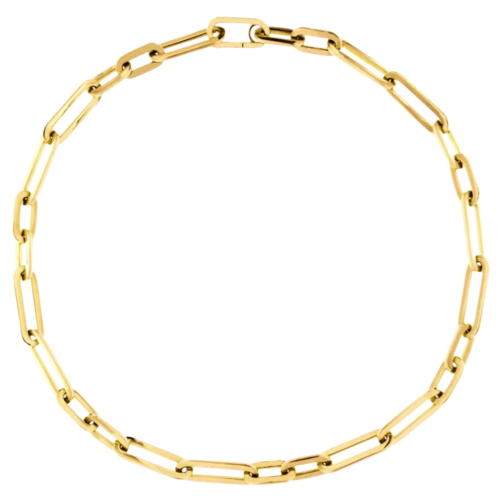 Alex Jona 18 Karat Yellow Gold Link Chain Necklace For Sale