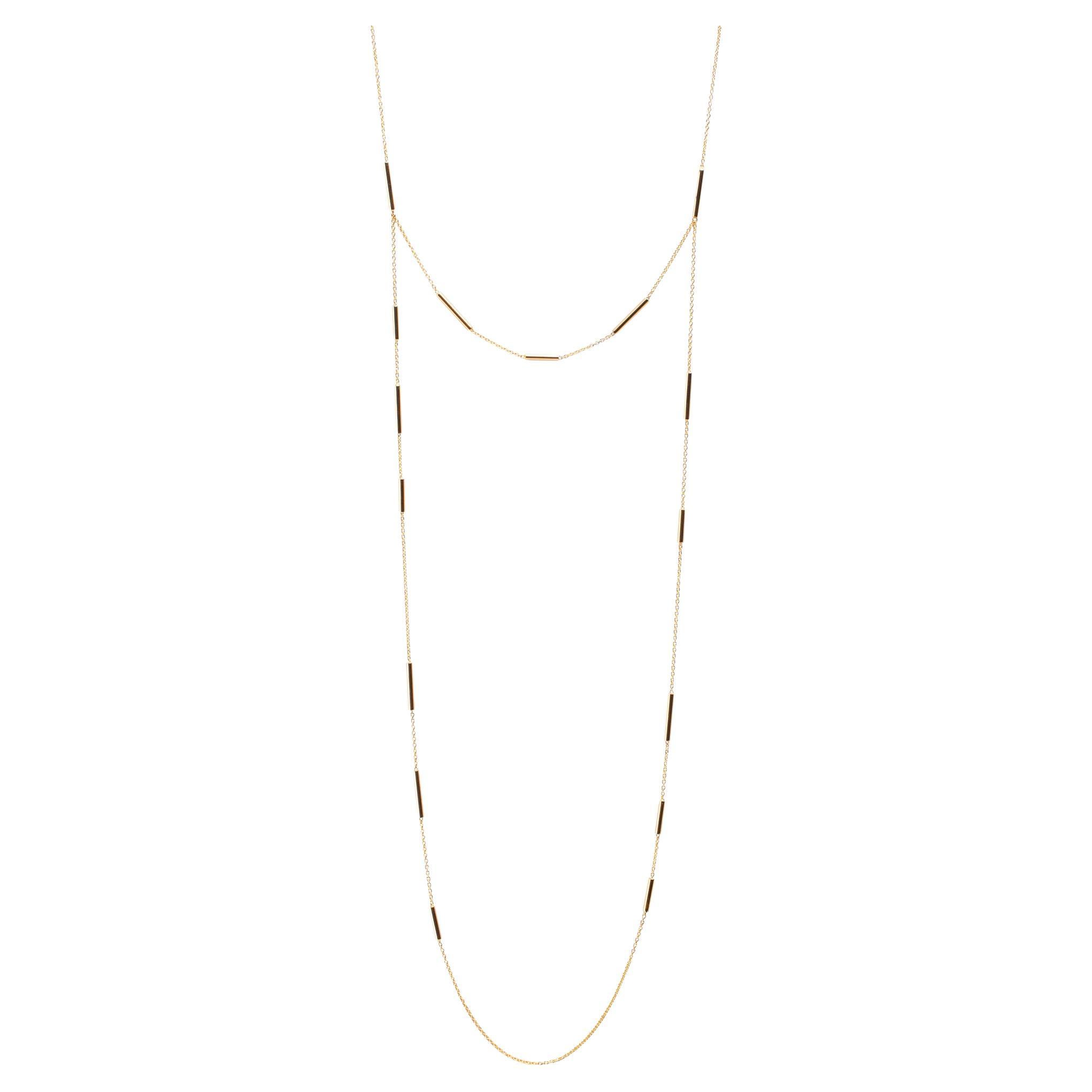 Jona Multi Coin 18 Karat Yellow Gold Long Chain Necklace For Sale at ...