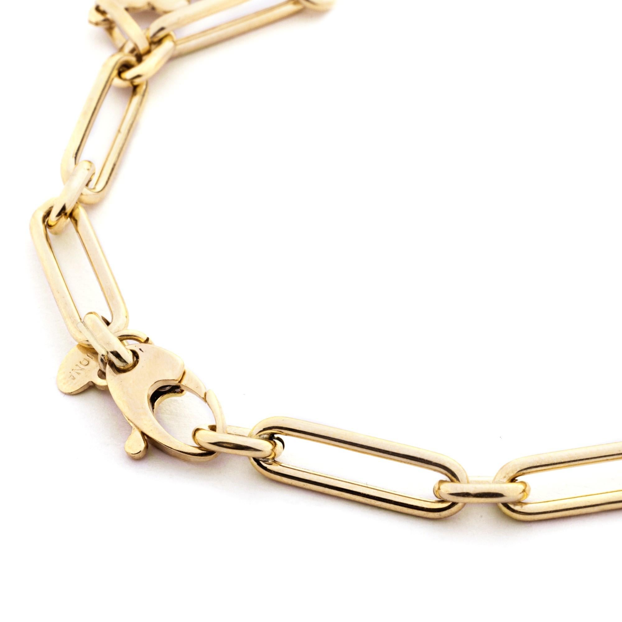 Lucky Charm-Armband aus 18 Karat Gelbgold Damen im Angebot