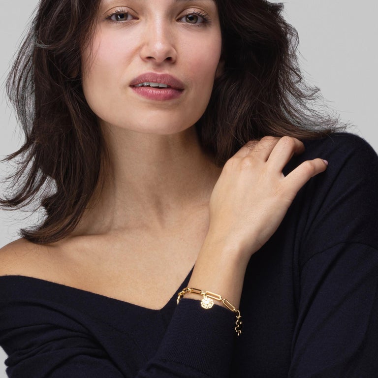 18 Karat Yellow Gold Lucky Charm Bracelet For Sale at 1stDibs
