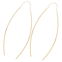 Alex Jona 18 Karat Yellow Gold Pendant Earrings