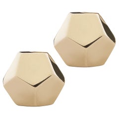 Alex Jona 18 Karat Gelbgold Prisma-Ohrstecker