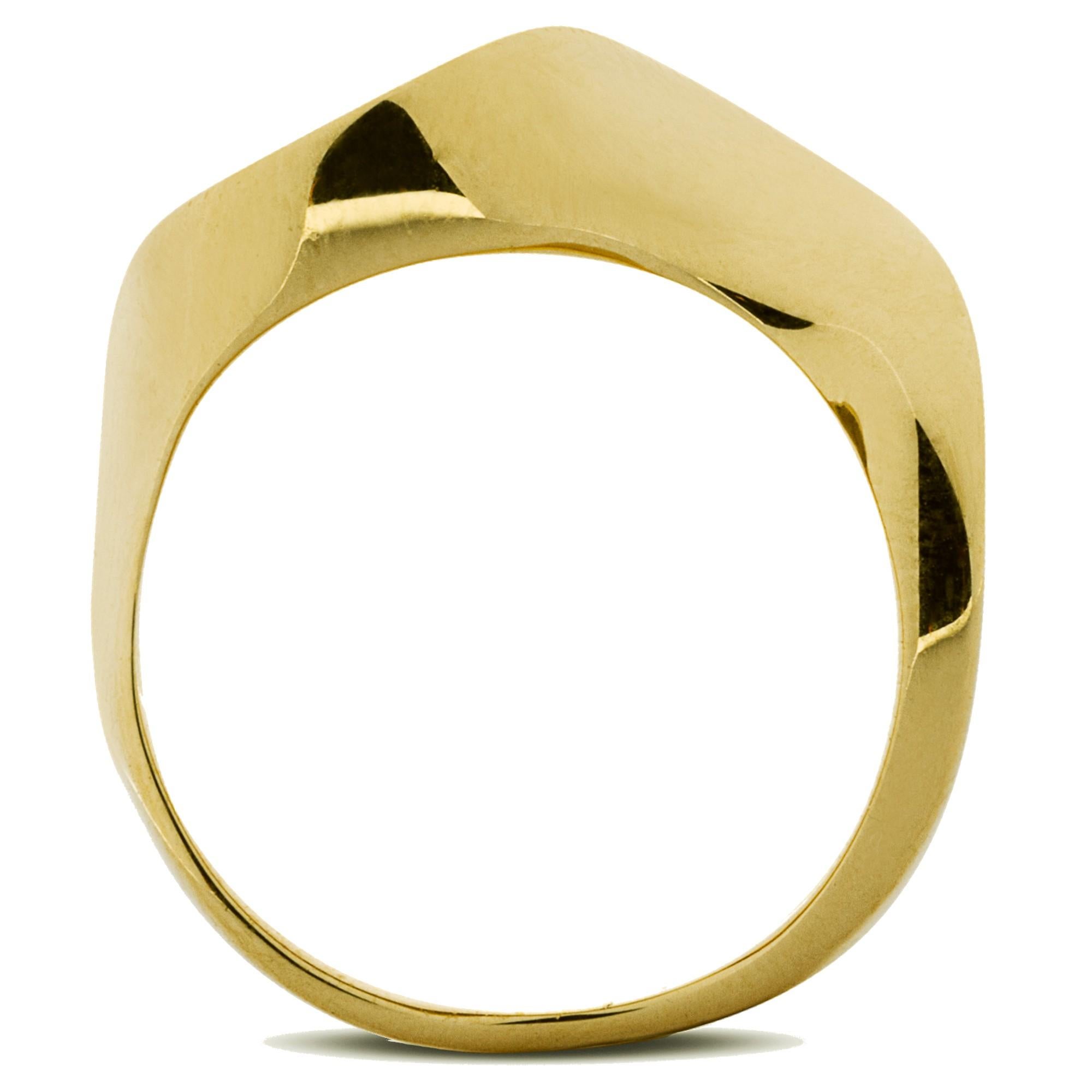 Bague à vague Alex Jona en or jaune 18 carats Pour femmes en vente