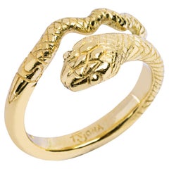 Alex Jona 18 Karat Yellow Gold Snake Ring