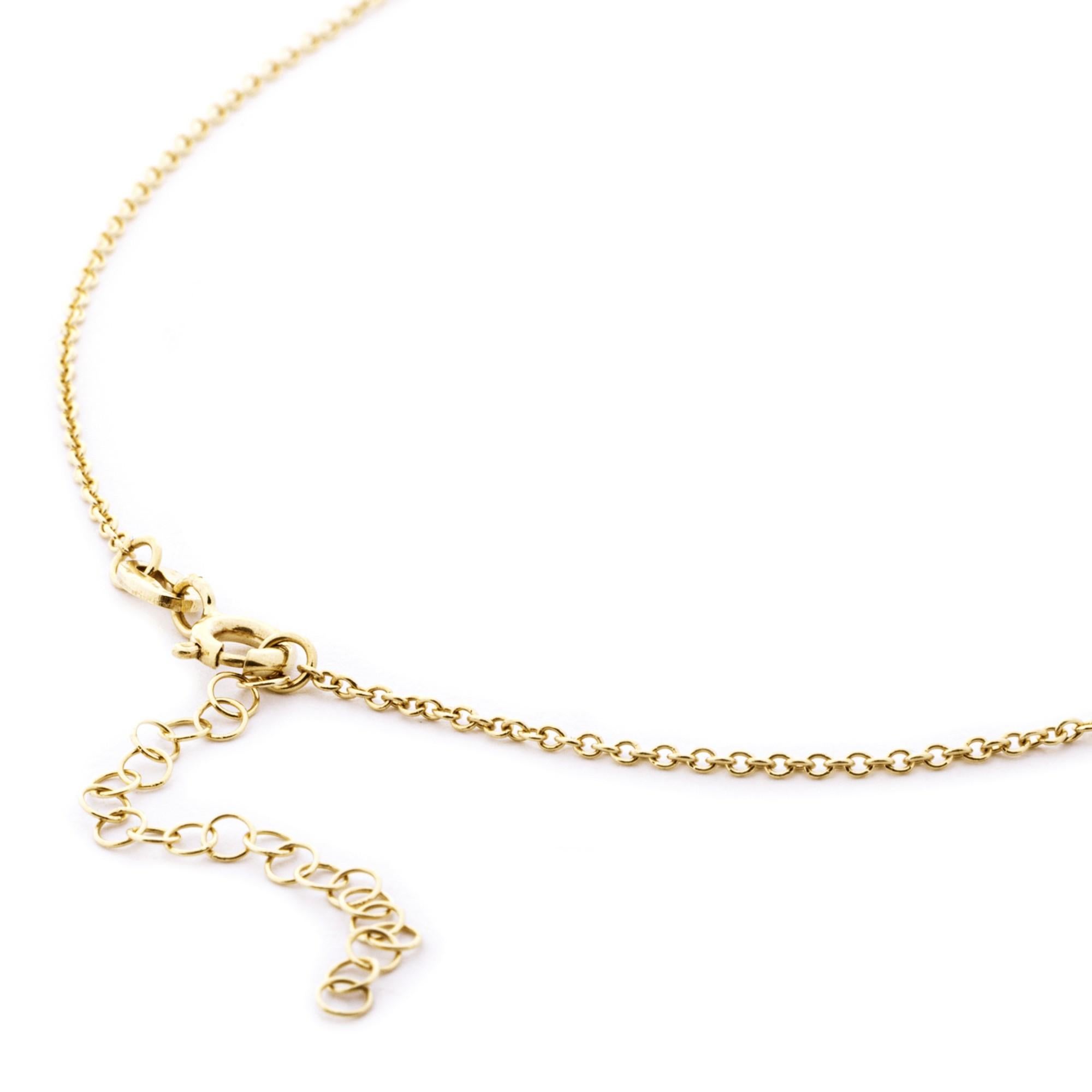 Women's Alex Jona 18 Karat Yellow Gold Star Chain Necklace For Sale