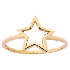 Alex Jona 18 Karat Yellow Gold Star Ring