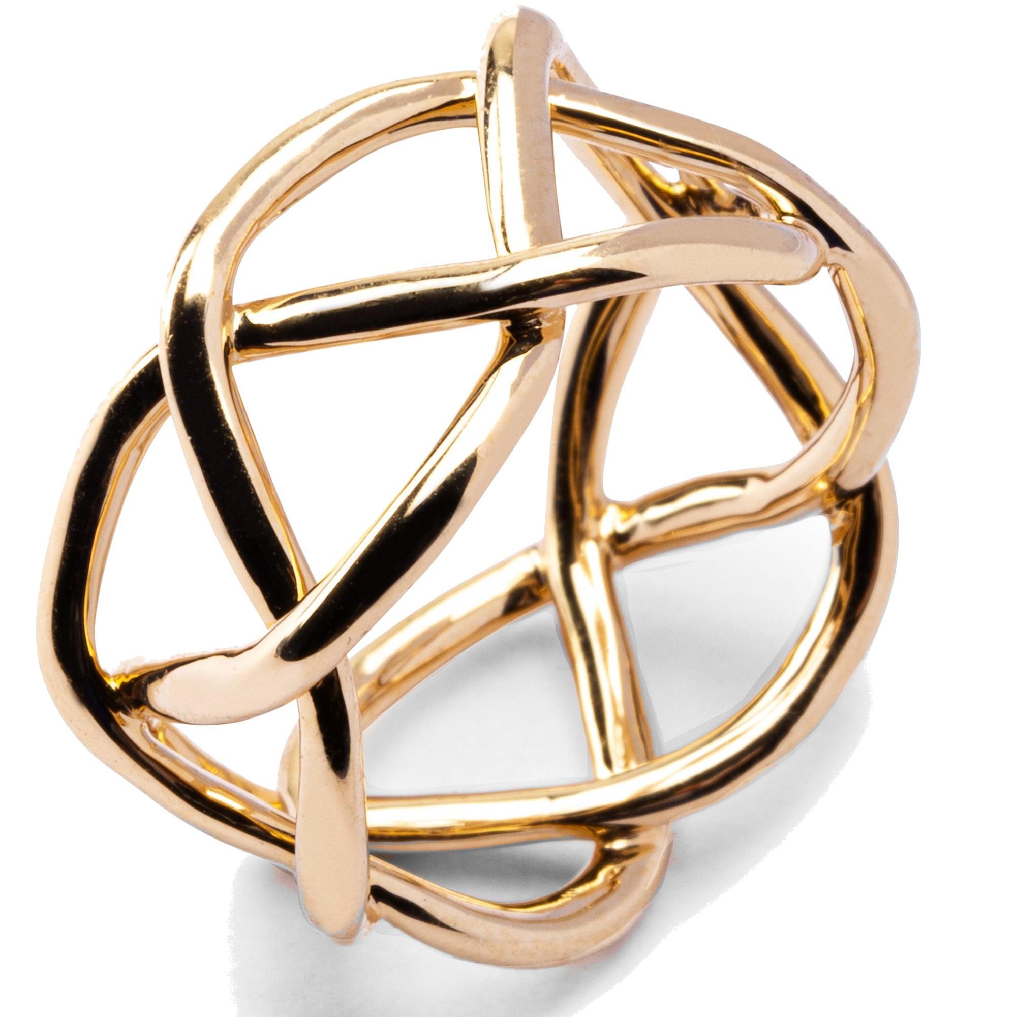 Alex Jona, bague à anneau treillage en or jaune 18 carats Neuf - En vente à Lugano, CH