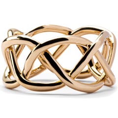 Alex Jona 18 Karat Yellow Gold Treillage Band Ring