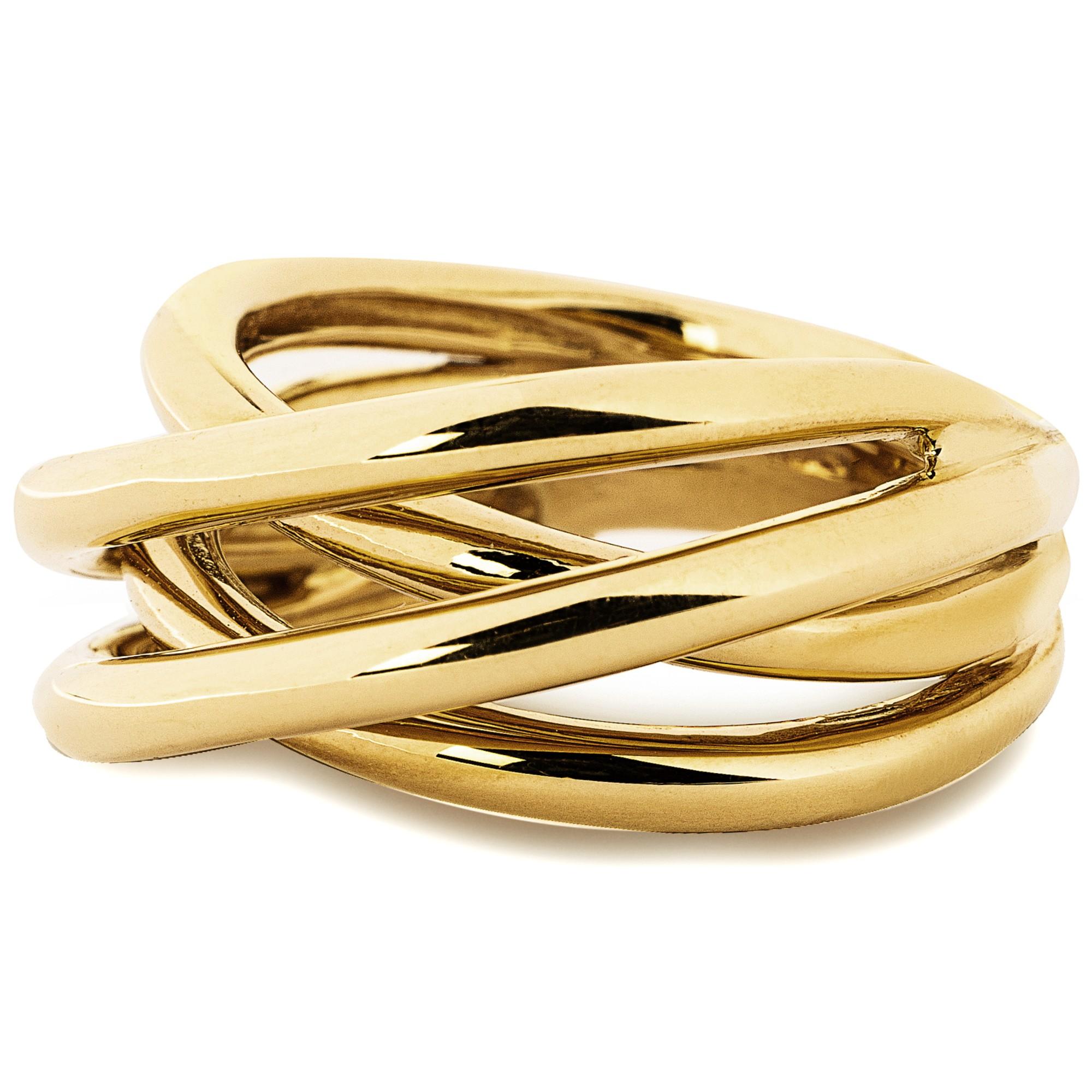 Women's or Men's Alex Jona 18 Karat Yellow Gold Wrap Ring Band For Sale