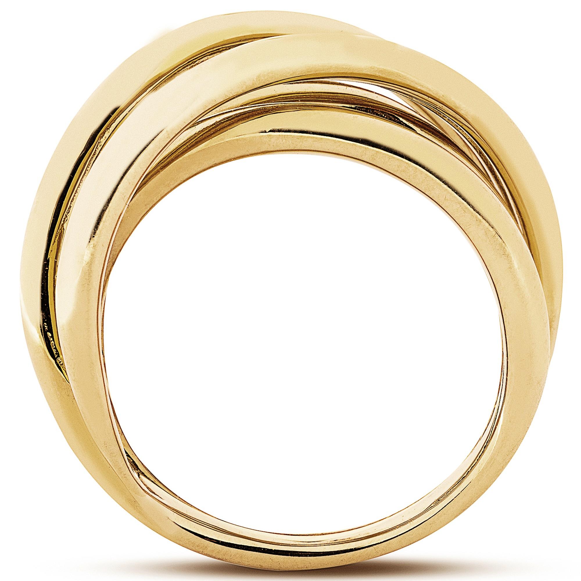 Alex Jona 18 Karat Yellow Gold Wrap Ring Band For Sale 2