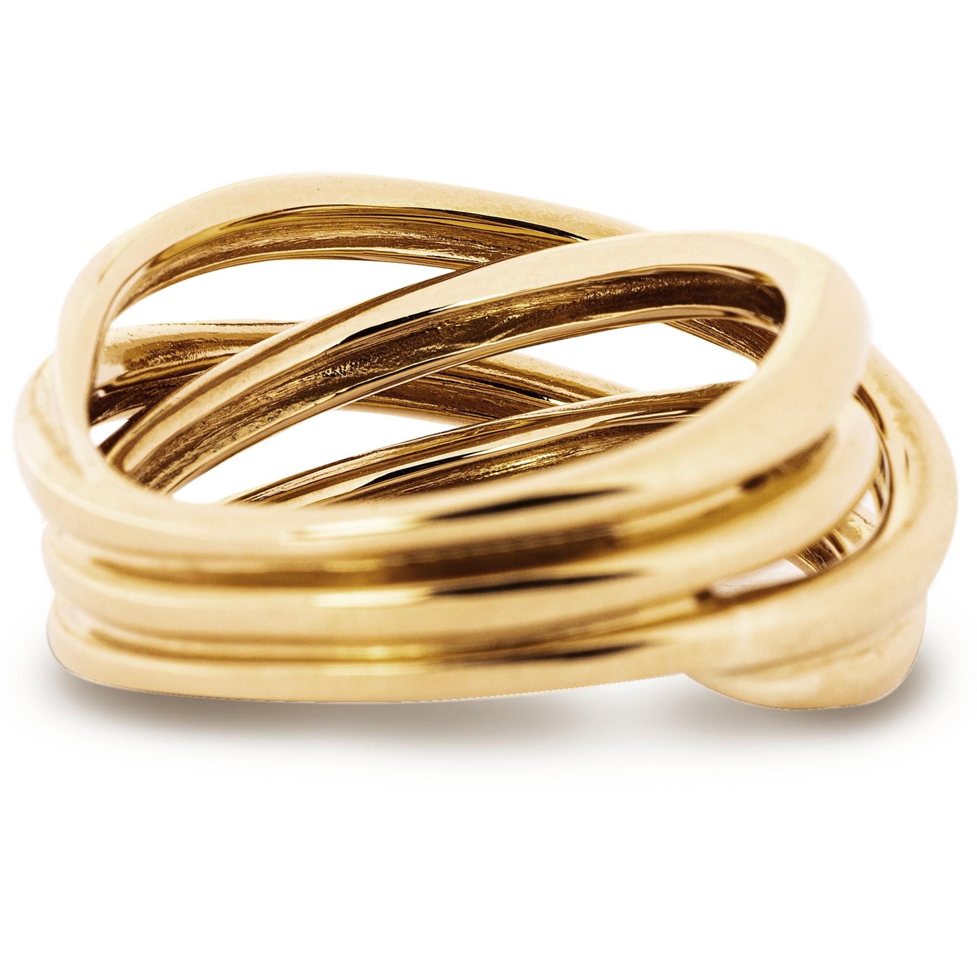 Alex Jona 18 Karat Yellow Gold Wrap Ring Band For Sale 3