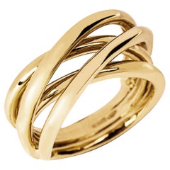 Alex Jona 18 Karat Yellow Gold Wrap Ring Band
