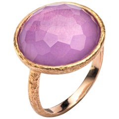 Alex Jona Amethyst 18 Karat Rose Gold Ring