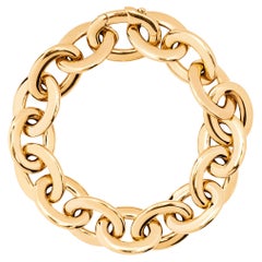 Alex Jona Amygdala 18 Karat Yellow Gold Link Chain Bracelet