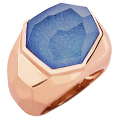 Alex Jona Apatite Quartz 18 Karat Rose Gold Dome Ring