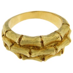 Alex Jona Bamboo 18 Karat Yellow Gold Band Ring