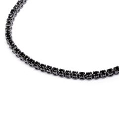 Alex Jona Black Diamond 18 Karat White Gold Black Rhodium Tennis Bracelet
