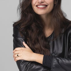 Alex Jona Black Diamond Heart White Diamond 18 Karat Gold Halo Ring