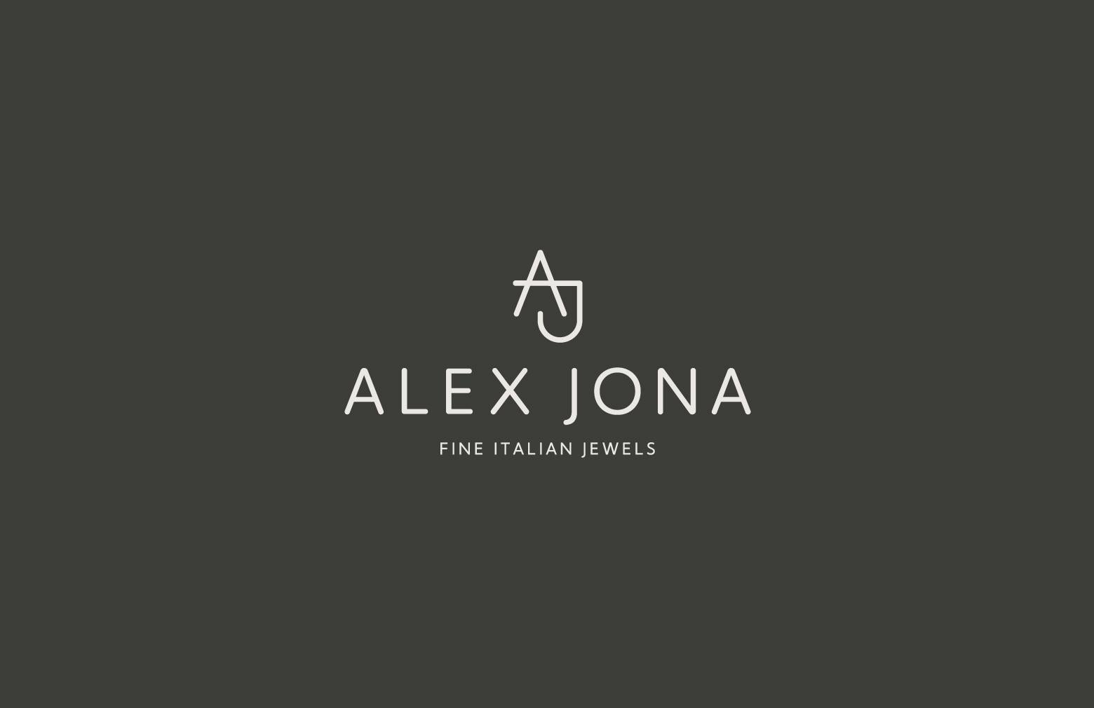 Alex Jona Black Spinel White Diamond 18 Karat Rose Gold Hoop Earrings For Sale 7
