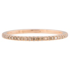 Alex Jona Brown Diamond 18 Karat Rose Gold Eternity Band Ring