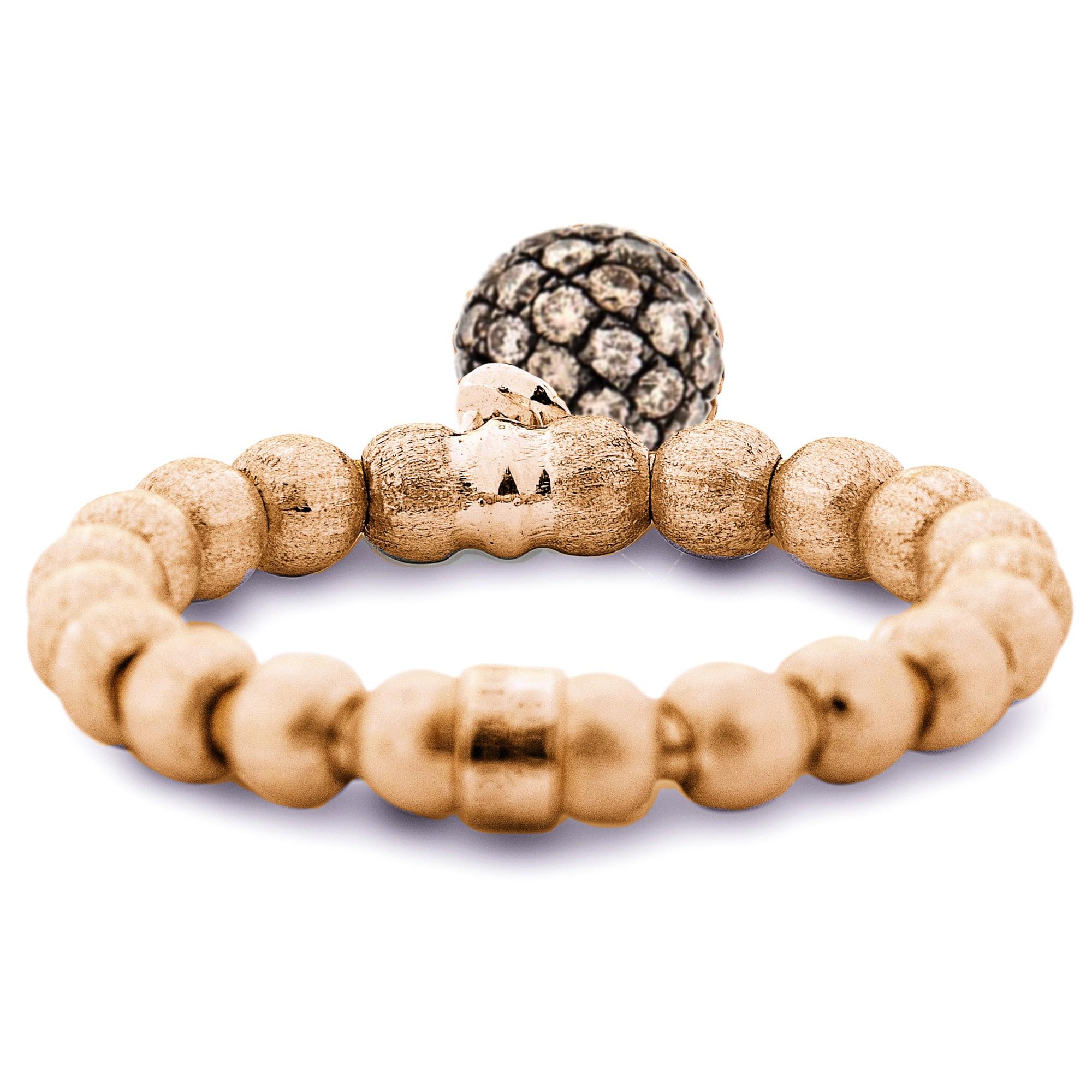 Alex Jona Brown Anello flessibile con diamante in oro rosa 18 carati in vendita 1