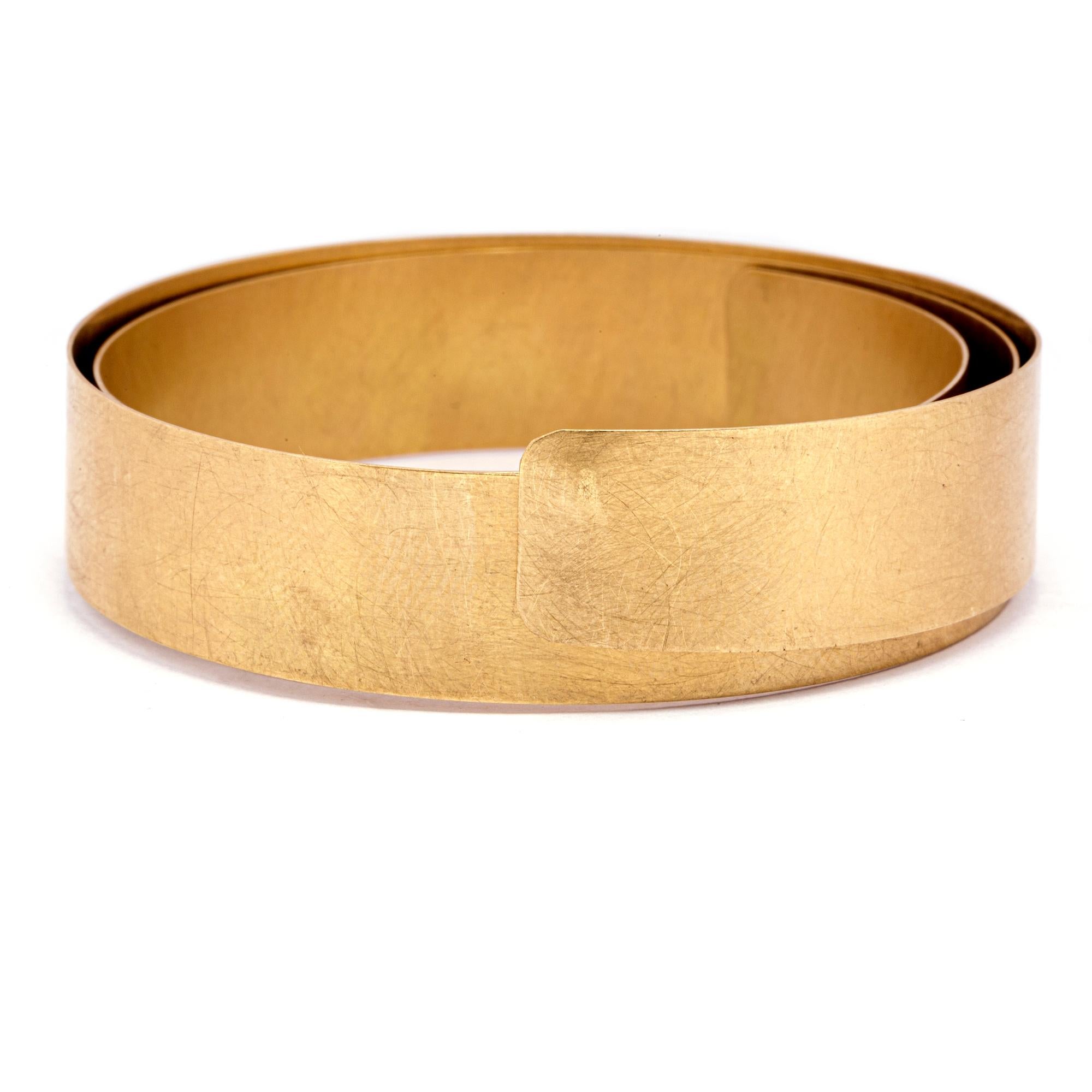 brushed gold cuff bracelet