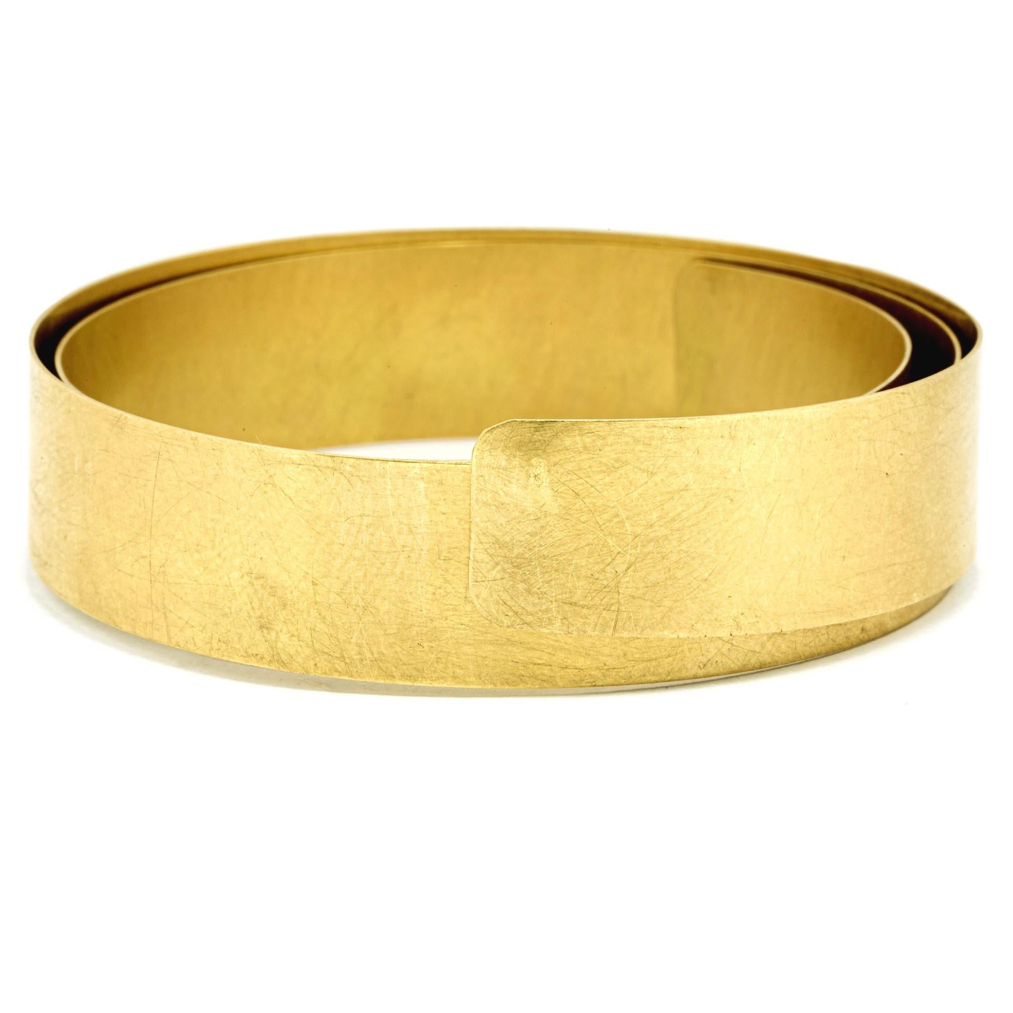 brushed gold cuff bracelet