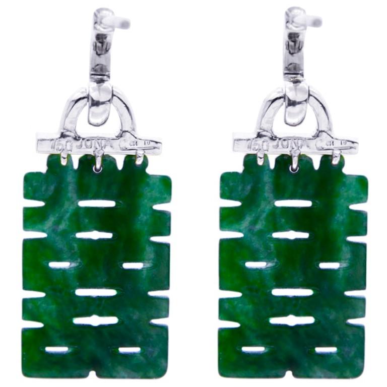burmese jade earrings