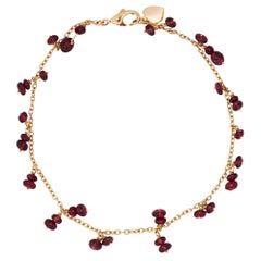 Bracciale in oro rosa 18 carati Alex Jona Burmese Spinel