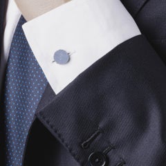 Alex Jona Sterling Silver Chalcedony Monkey's Fist Knot Cufflinks