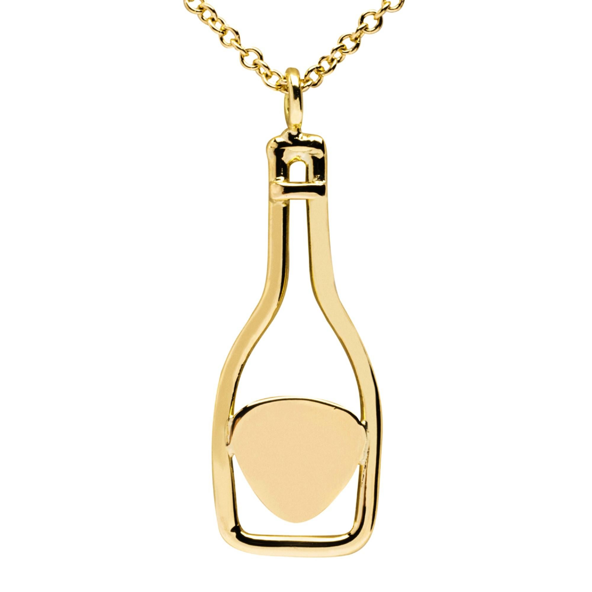 champagne bottle necklace